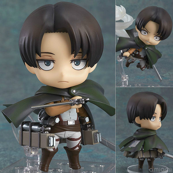 Attack on Titan Levi Ackerman Rivaille Nendoroid Action Figure Toys Collection Christmas Toy Doll