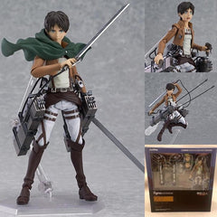 wholesale/Retail Anime Attack on Titan Levi Ackerman Figma213-207 PVC Action Figure Collection Model Toys Doll 15-23cm