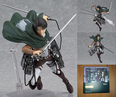 wholesale/Retail Anime Attack on Titan Levi Ackerman Figma213-207 PVC Action Figure Collection Model Toys Doll 15-23cm